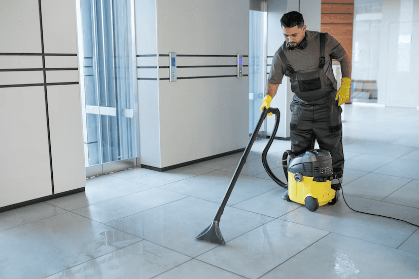 Shopping center commercial cleaning