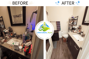 spring cleaning bathroom