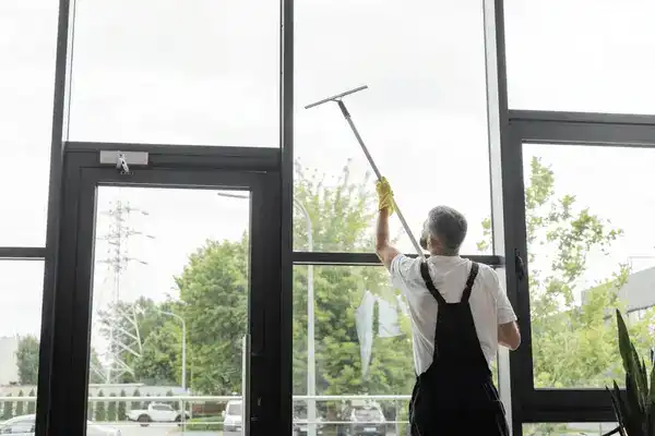 Commercial window washing