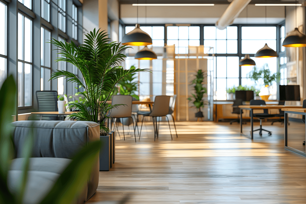 completed office space cleaning